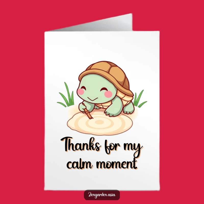 Free Printable Funny Turtle Thank You Card - Downloadable DIY Gift of Appreciation