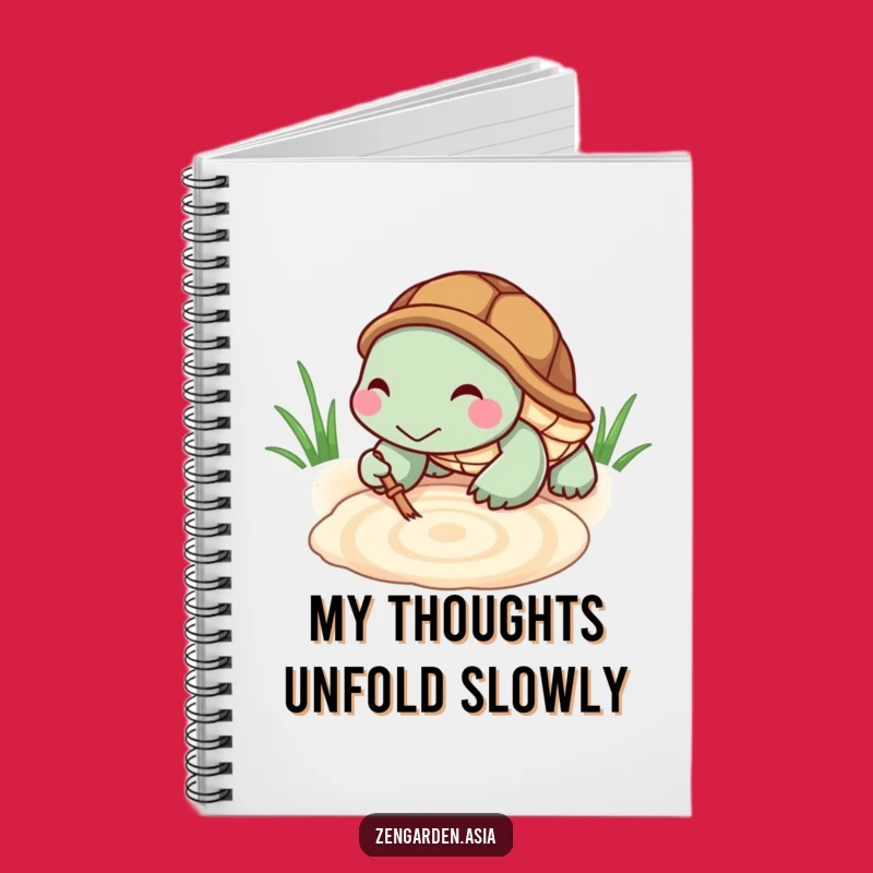 Funny Turtle Zen Notebook: Tiny Raking Turtle, Meditation Journal, Calm Notes