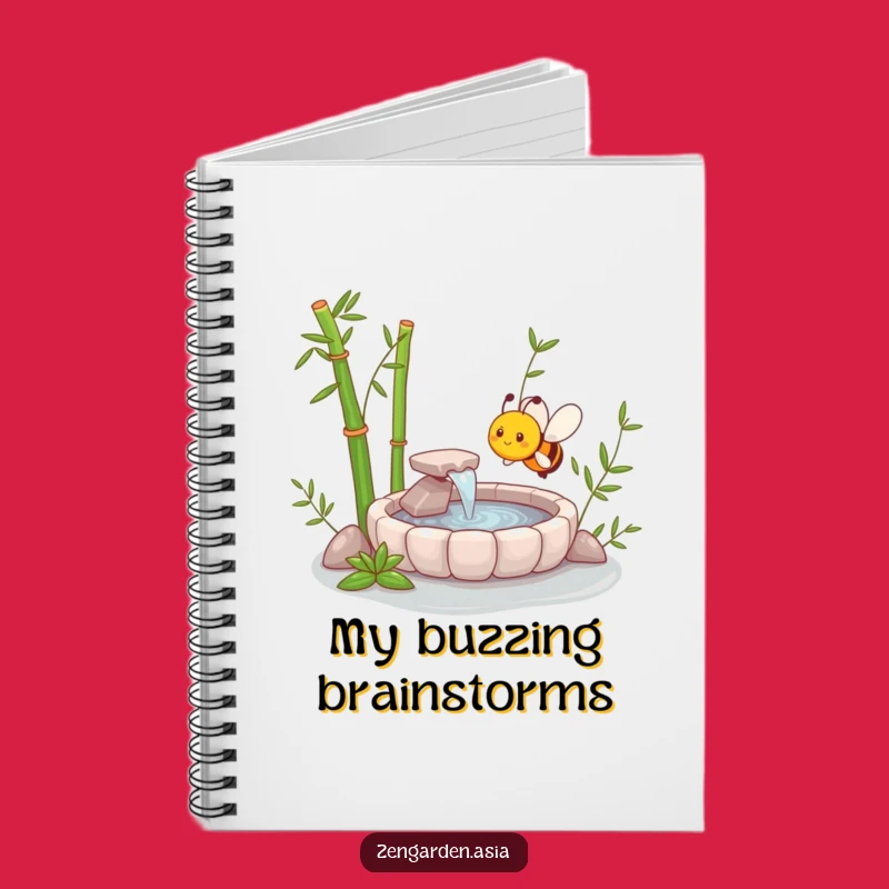 Funny Zen Bee Notebook: Bamboo Garden Journal, Hilarious Gift for Writers