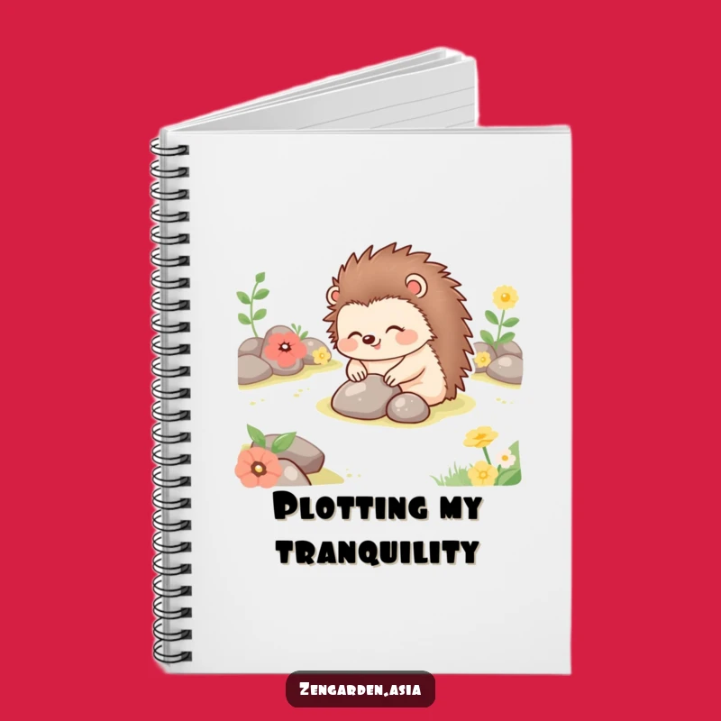 Funny Hedgehog Garden Notebook: Tranquil Notes, Perfect Funny Gift for Writers